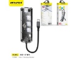 AWEI AWEI USB-C HUB 4 IN 1 USB 3.0 5G BPS