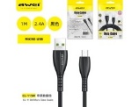 AWEI CAVO MICRO USB NERO 5V/1.2A MICRO 1M