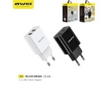 [C3] AWEI ALIMENTATORE DOPPIO USB NERO 5V/2.1A