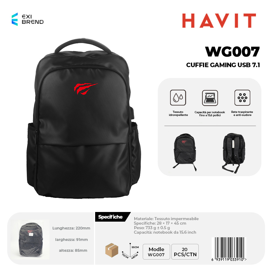 HAVIT WG007 Zaino