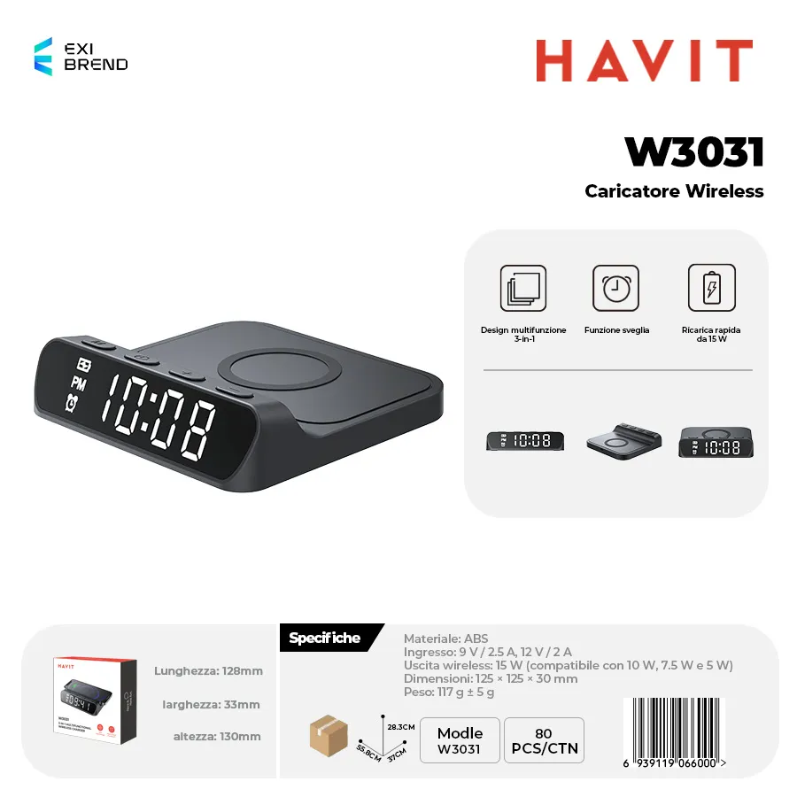 HAVIT W3031 Caricatore Wireless