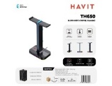 [TH650] HAVIT SUPPORTO CUFFIE DA GAMING CON 2 USB E 7 REGOLAZIONI LUCI