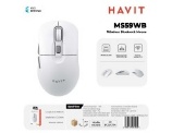 [MS59WB-WH] HAVIT Wireless BLUTOOTH 5.0 mouse DPI REGOLABILI 800-1200-1600 PESO 55G