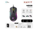 [MS1029-BK] HAVIT GAMING MOUSE CON RGB E 7 TASTI MACRO PROGRAMMING ALTA PRECISIONE
