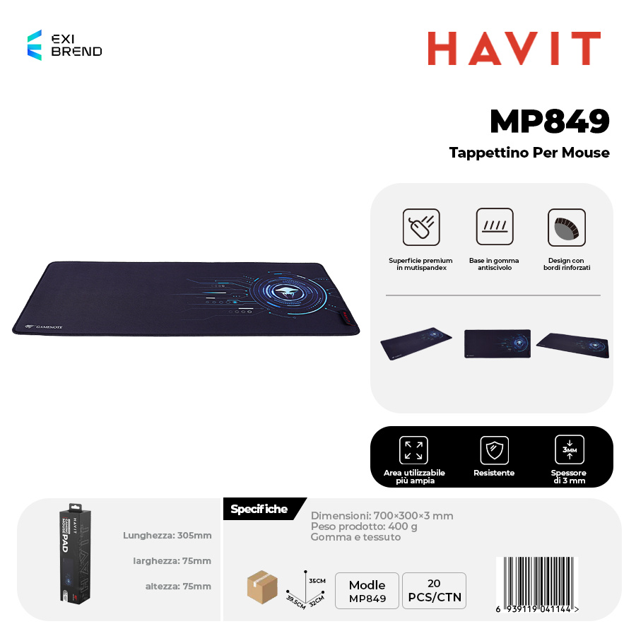 HAVIT MP849 Tappettino per Mouse