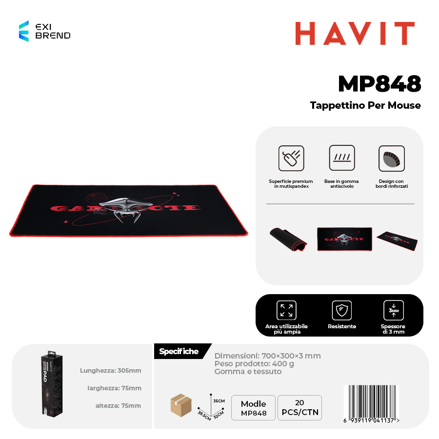 HAVIT MP848 Tappettino per Mouse