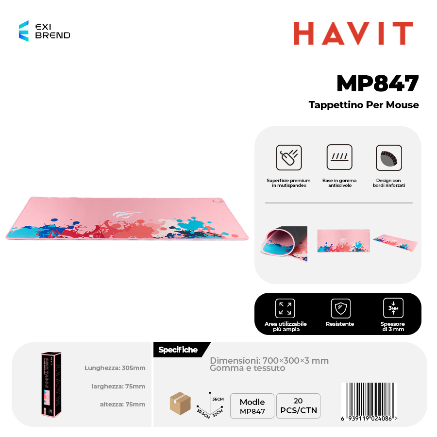 HAVIT MP847 Tappettino per Mouse