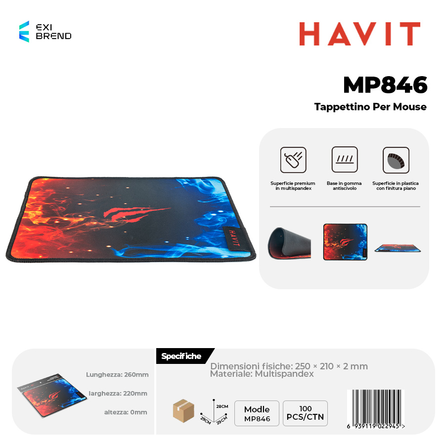 HAVIT MP846 Tappettino per Mouse