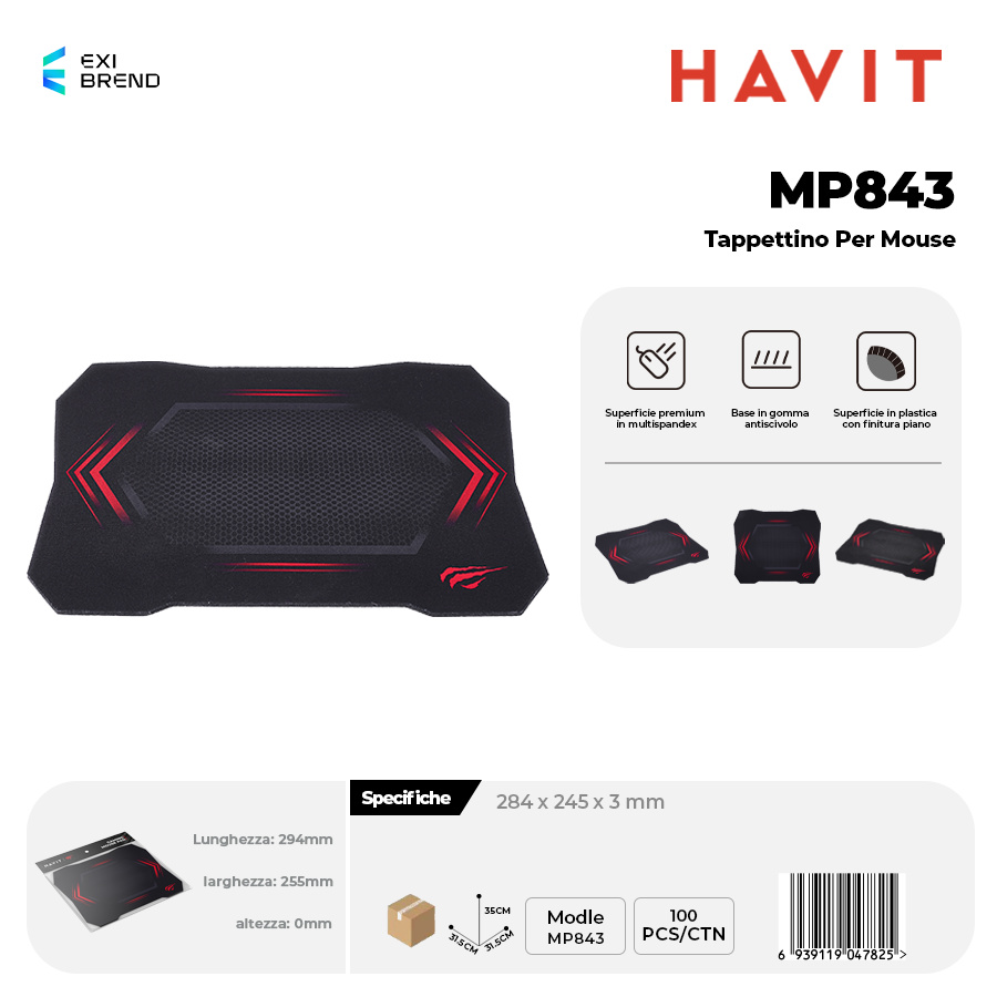 HAVIT MP843 Tappettino per Mouse