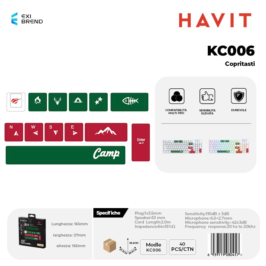 HAVIT KC006 Copritasti