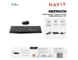 [KB278GCM] HAVIT COMBO WIRELESS TASTIERA CONTOLLO MULTIMEDIALI+ MOUSE  2.4GHZ 800-1200-1600