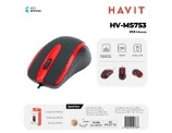 [HV-MS753-RD] HAVIT USB mouse DESIGN ERGONOMICO