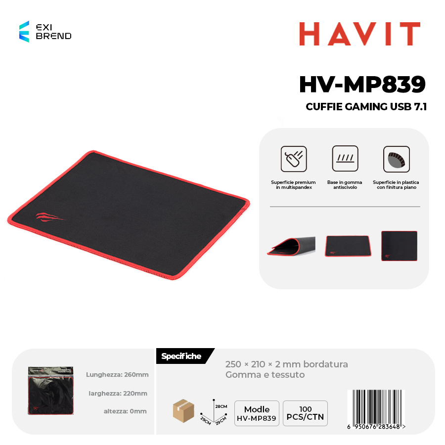 HAVIT HV-MP839 Tappettino per Mouse