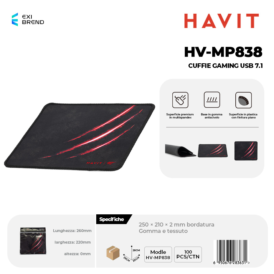 HAVIT HV-MP838 Tappettino per Mouse