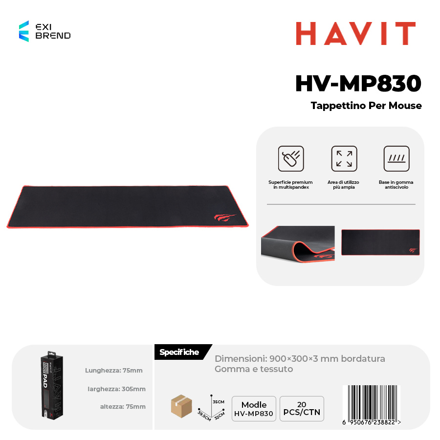 HAVIT HV-MP830 Tappettino per Mouse