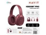 [H2590BT PRO-RD] HAVIT CUFFIE BLUETOOTH MULTIFUNZIONI MICROSD-FM-AUX 200MAH ROSSO