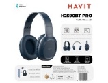 [H2590BT PRO-BL] HAVIT CUFFIE BLUETOOTH MULTIFUNZIONI MICROSD-FM-AUX 200MAH BLU