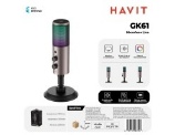 [GK61] HAVIT MICROFONO LIVE QUALITA HIFI CON RIDUZIONE RUMORE E RGB