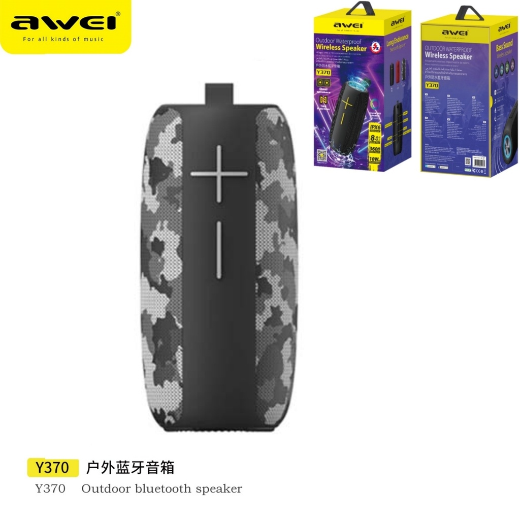 AWEI Y370C Y370 Altoparlante Bluetooth Camoflag