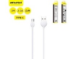AWEI CAVO USB TO TYPE-C BIANCO