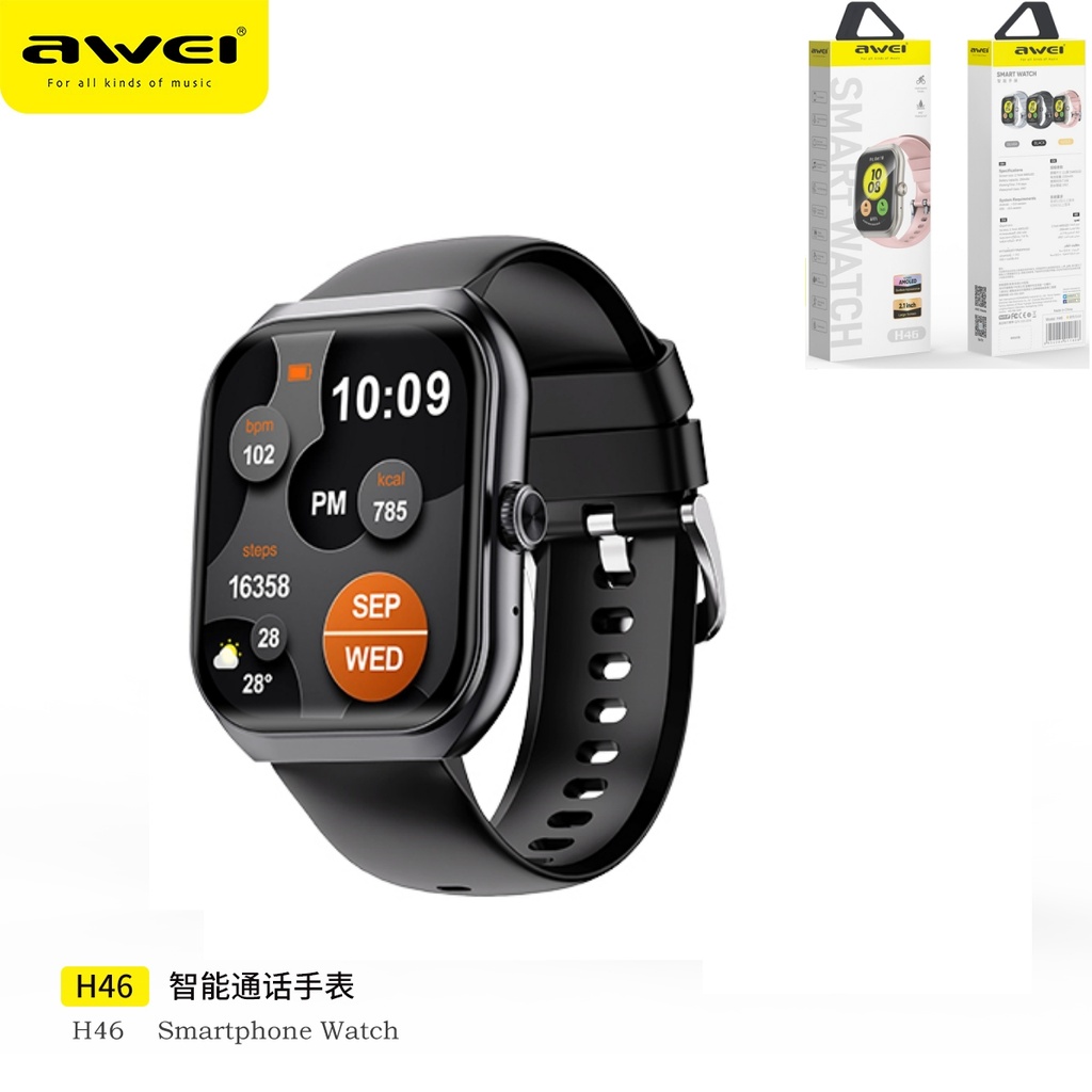 AWEI H46-BK Smart Whatch con Chiamata