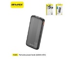 AWEI POWERBANK 10000MAH NERO