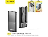 [P76K] AWEI power bank con doppio cavo
