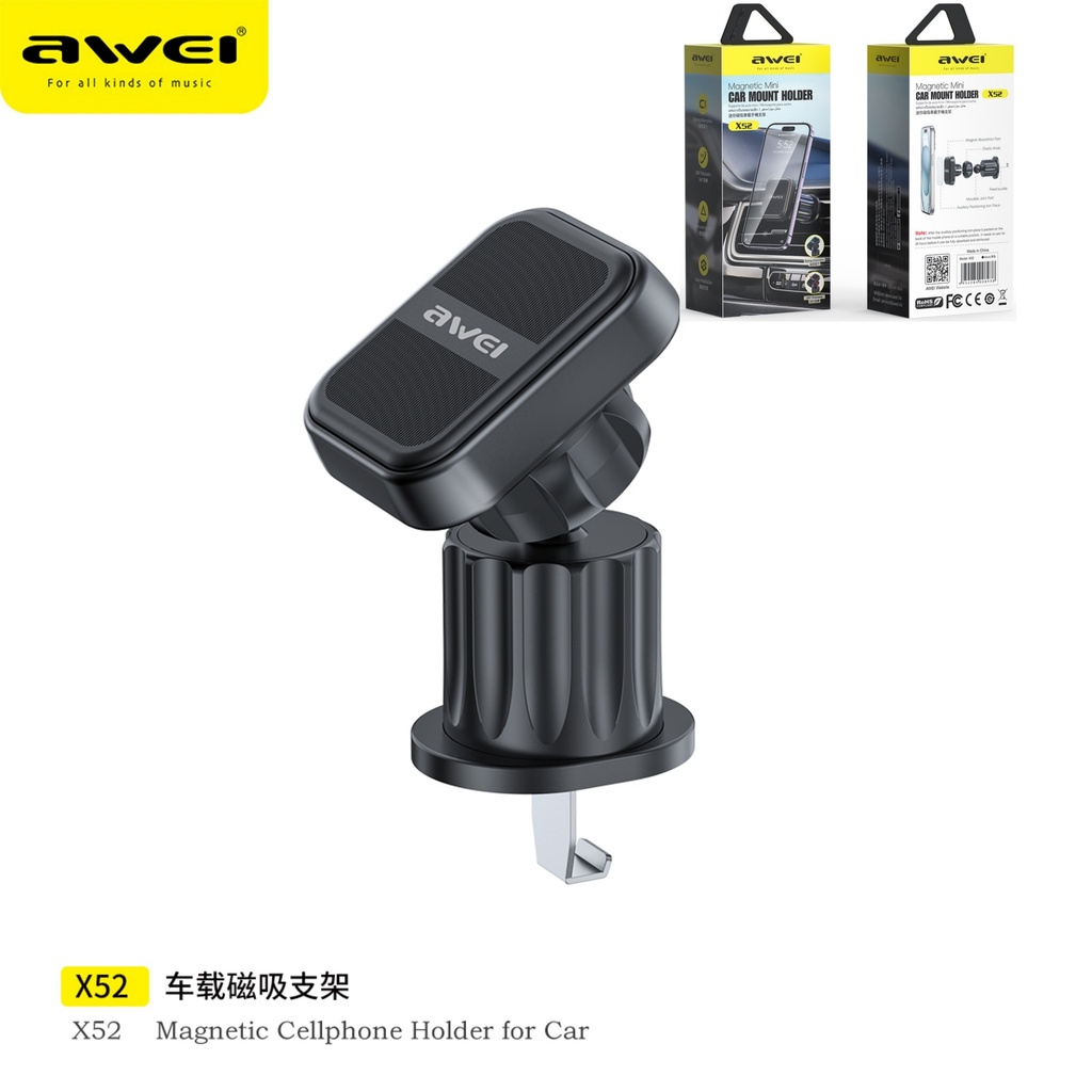 AWEI X52 Supporto Smartphone per Auto Magnetico