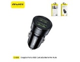 AWEI CARICATORE  AUTO USB+USB  2.4A