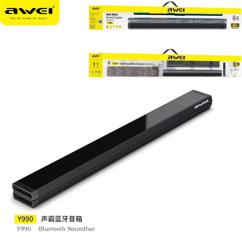 AWEI Y990 Speaker Tv Bluetooth Nero 100W