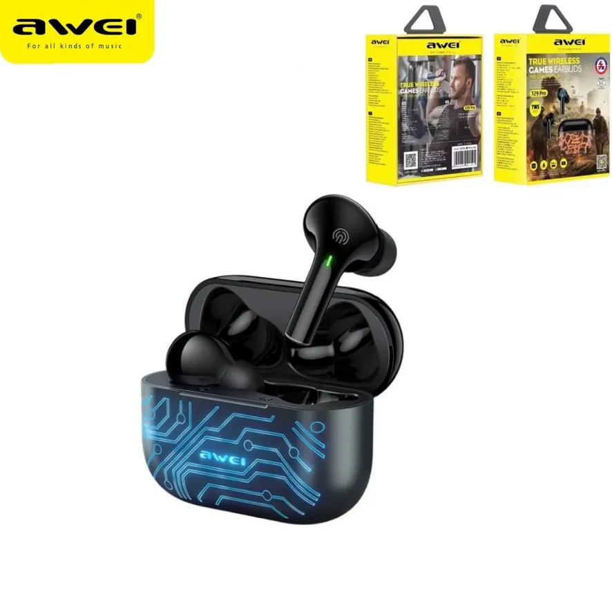 AWEI T29 PRO ANC Cuffie Wireless Nero