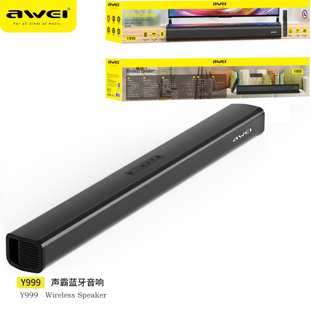 AWEI Y999 Speaker Tv Bluetooth Nero 50W