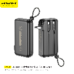 AWEI POWERBANK CON CAVI E PRESE 10000MAH NERO
