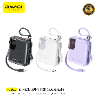 AWEI MINI POWERBANK CON CAVI 10000MAH VIOLA