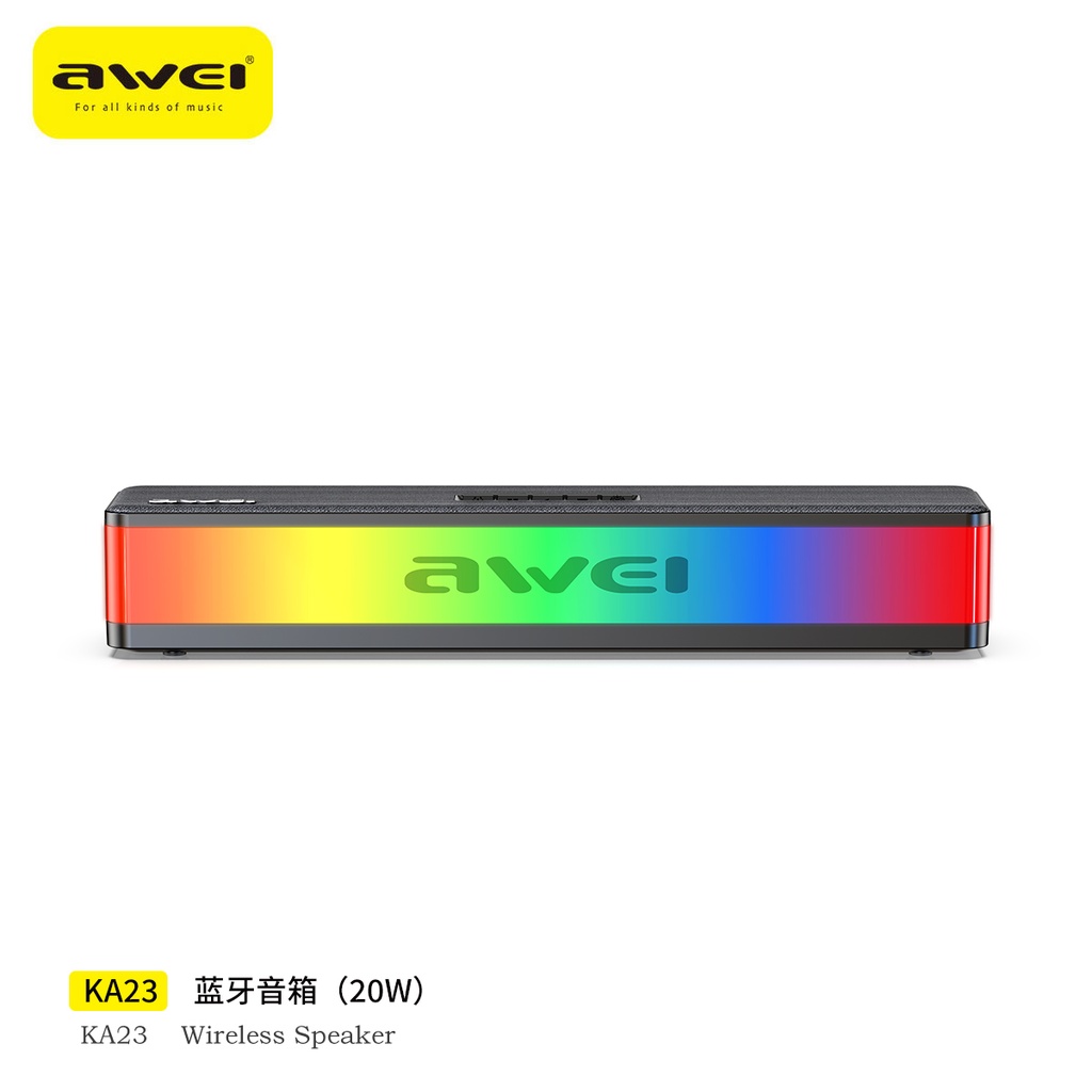 AWEI KA23 Mini Soundbar con RGB 20W