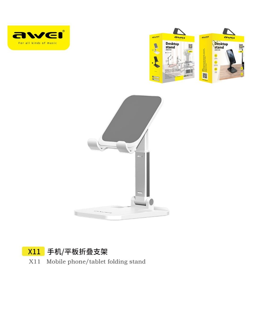 AWEI X11-WH Supporto Smartphone da Tavolo