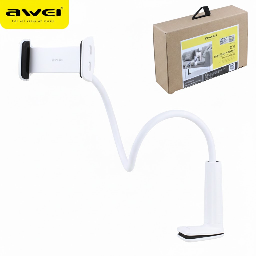 AWEI X3-WH Supporto Smartphone Flessibile