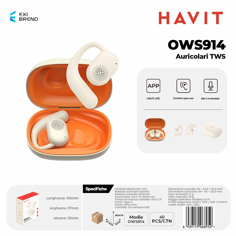 HAVIT OWS914 Auricolari True Wireless