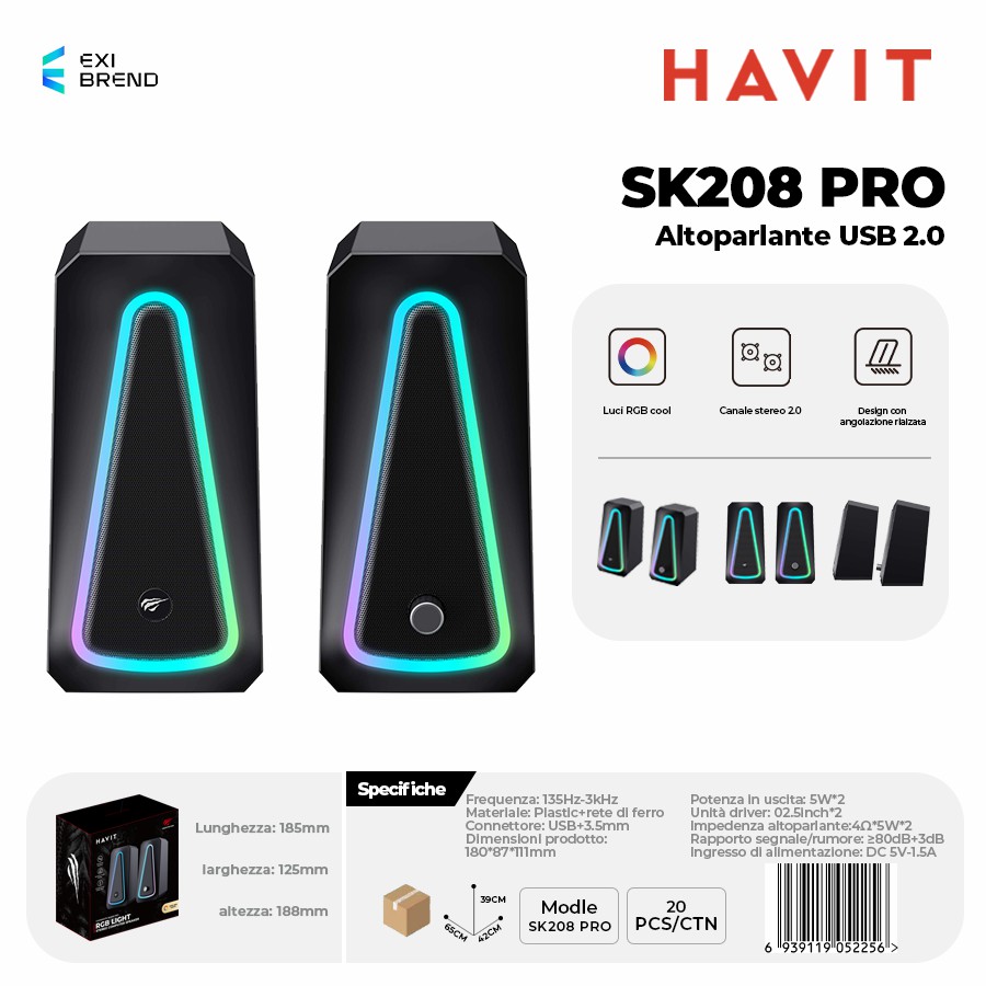 HAVIT SK208 PRO Speaker USB 2,0