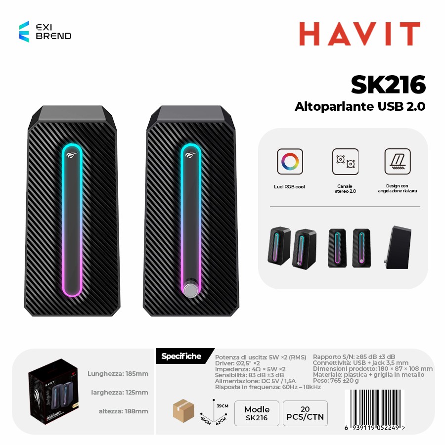 HAVIT SK216 Speaker USB 2,0
