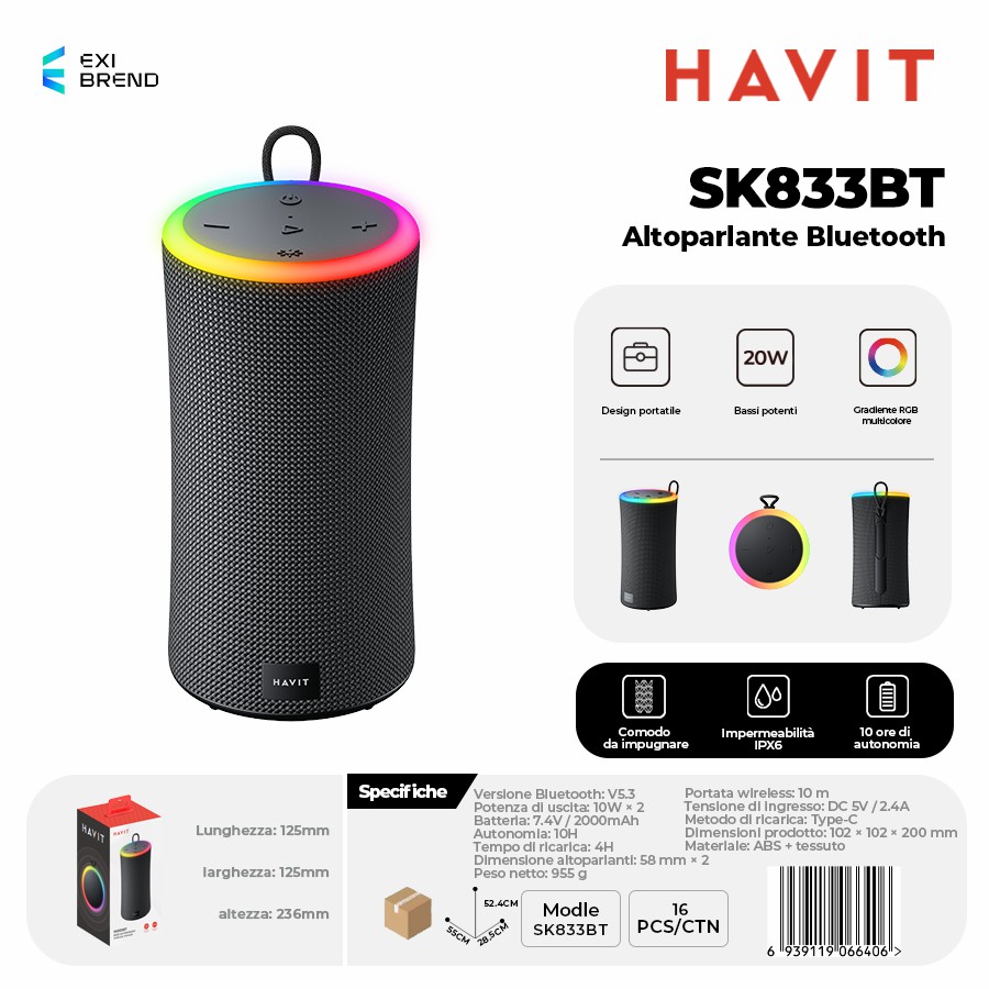 HAVIT SK833BT Speaker Bluetooth