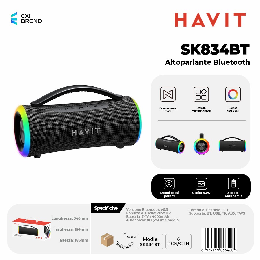 HAVIT SK834BT Speaker Bluetooth