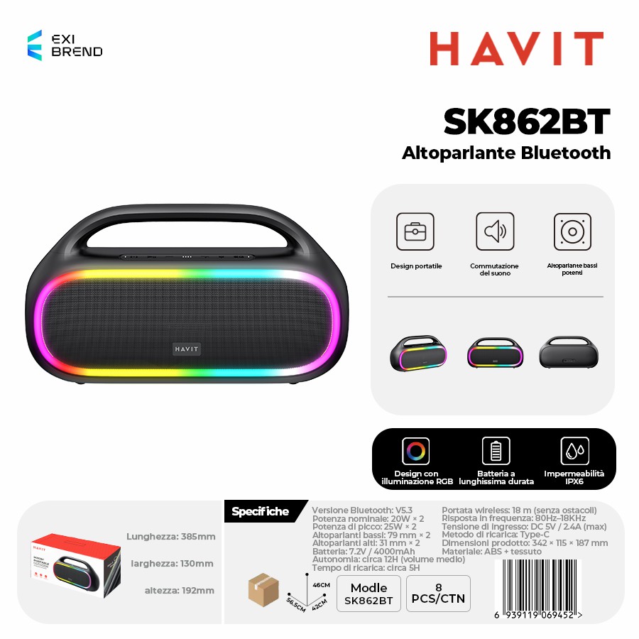 HAVIT SK862BT Speaker Bluetooth