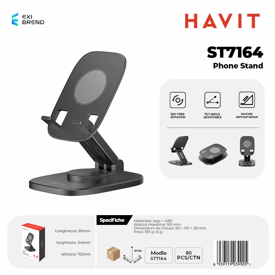 HAVIT ST7164 Supporto Smartphone