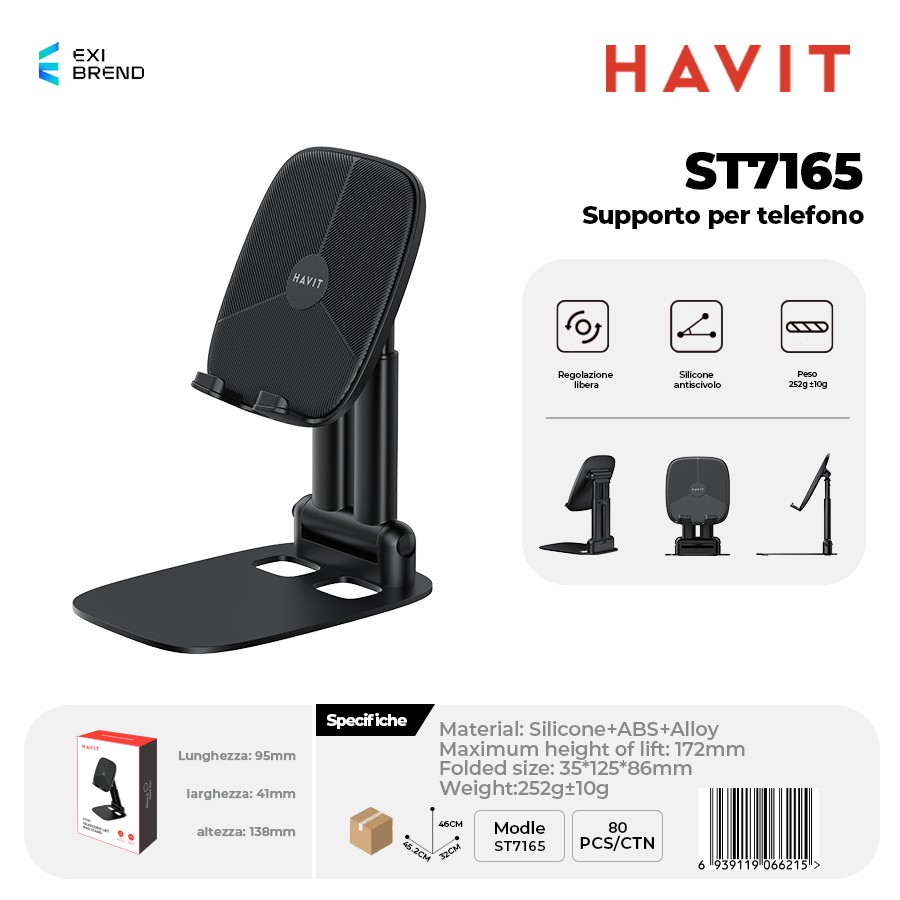 HAVIT ST7165 Supporto Smartphone
