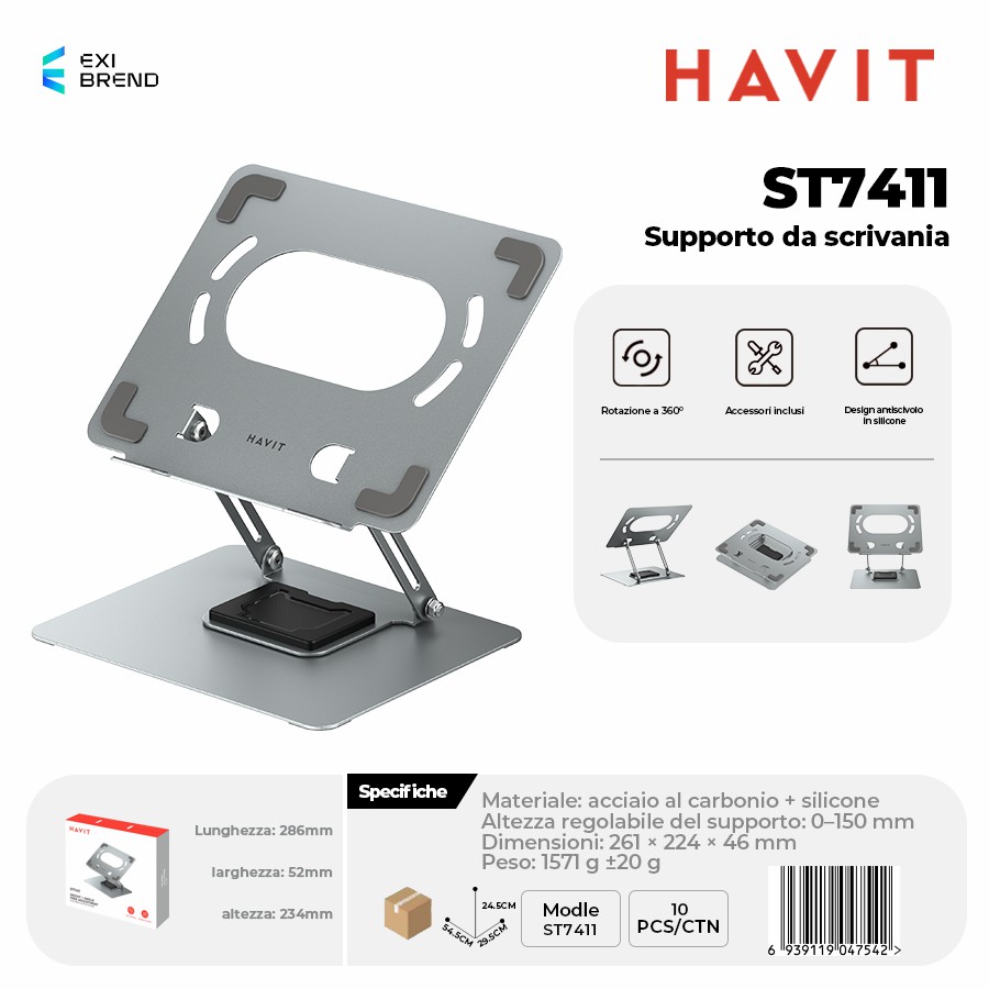 HAVIT ST7411 Supporto da Tavolo