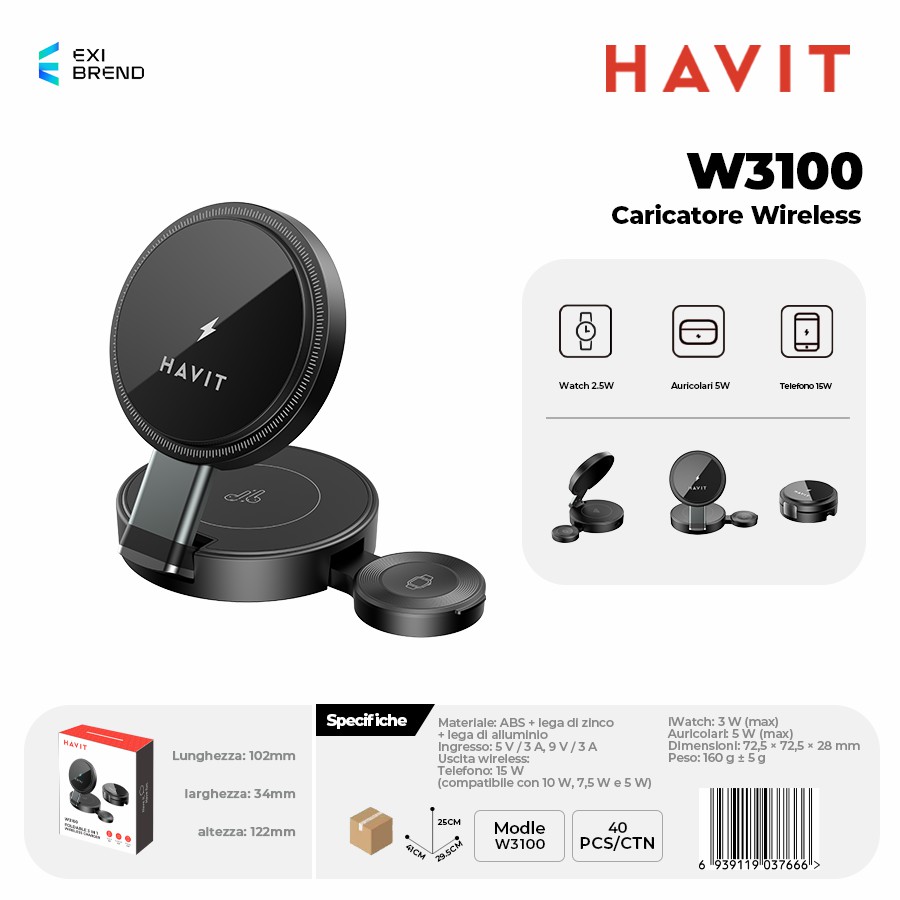 HAVIT W3100 Caricatore Wireless
