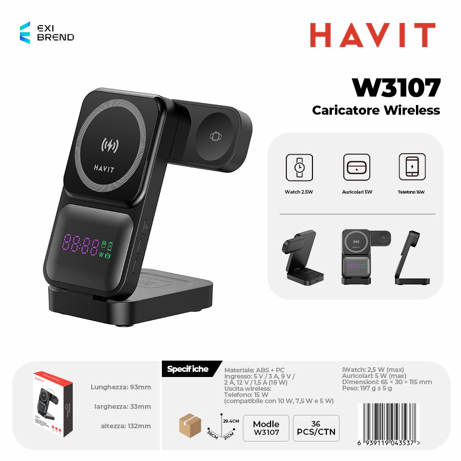 HAVIT W3107 Caricatore Wireless
