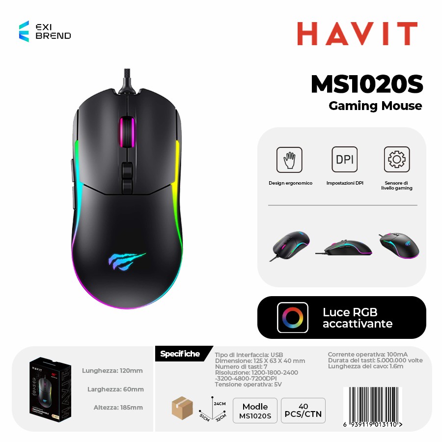 HAVIT MS1020S Mouse Gaming