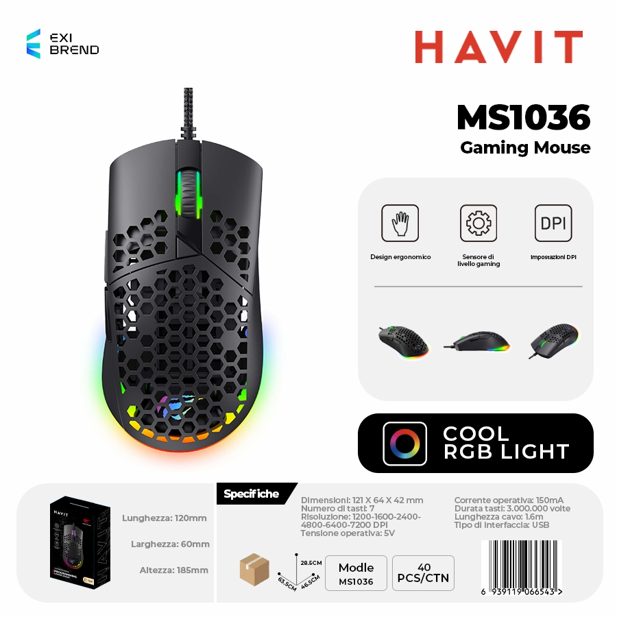 HAVIT MS1036 Mouse Gaming